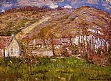 Claude Monet Famous Paintings - The Hamlet of Falaise near Giverny